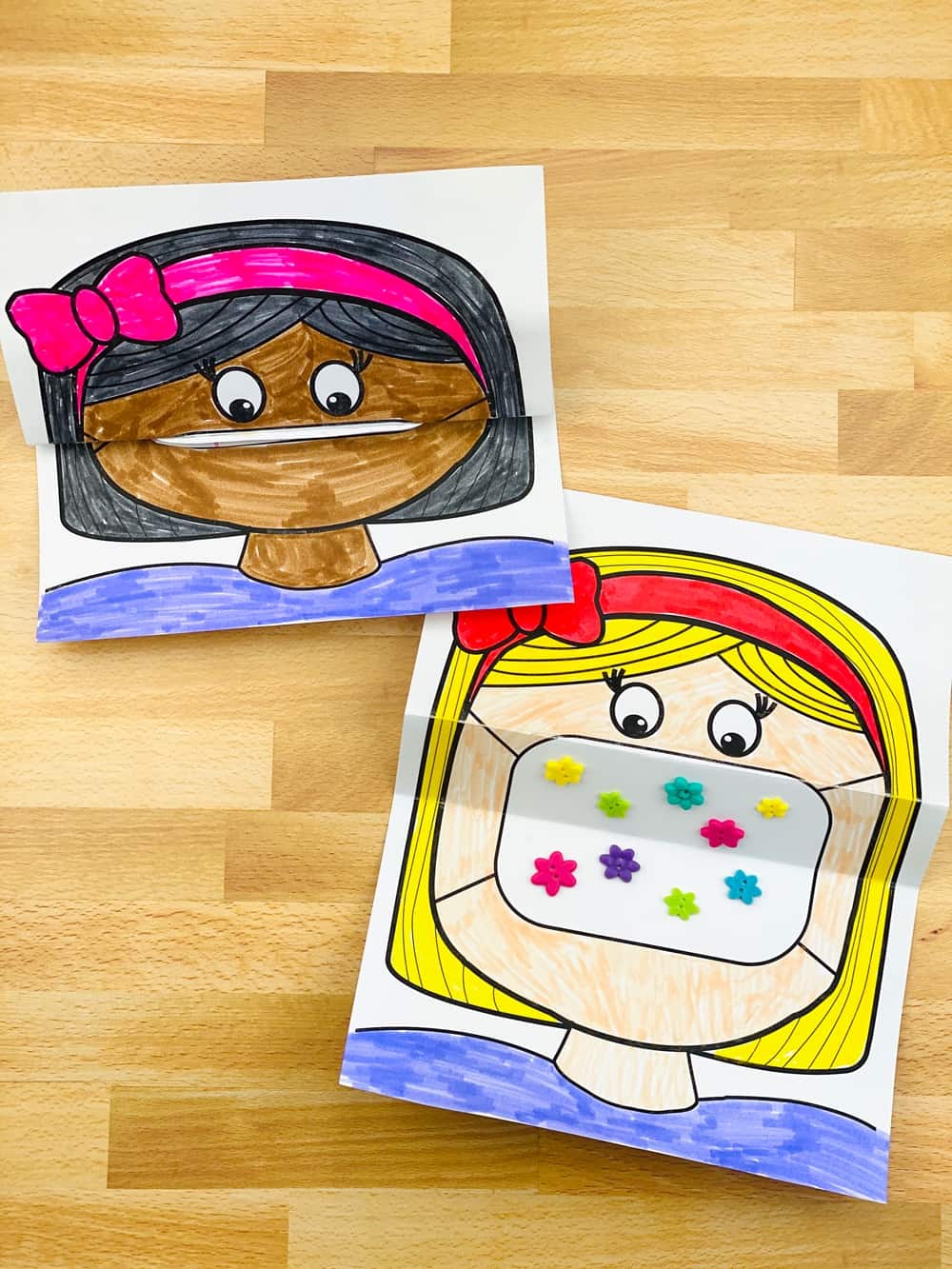 get this fun free printable mask coloring template for kids to color in 