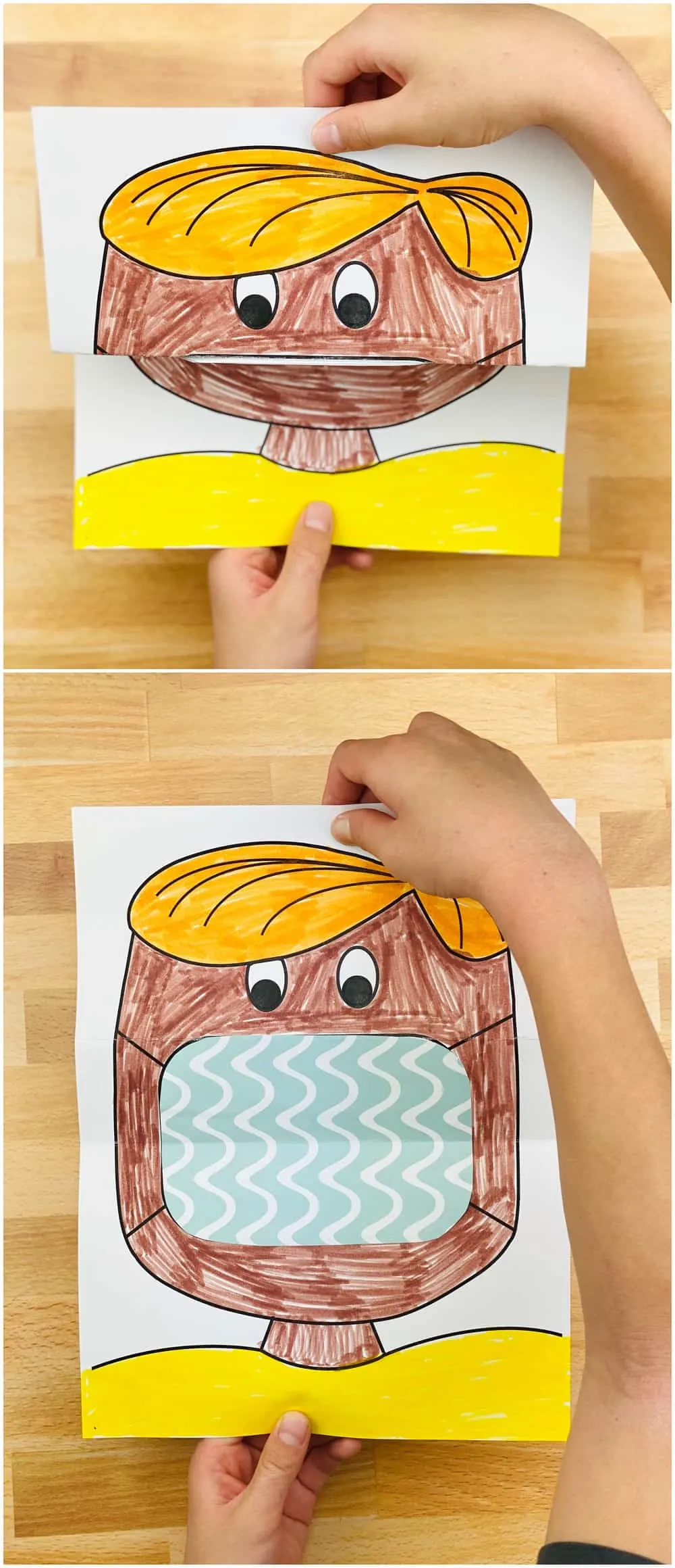 coloring art project for kids, filling in mask to decorate 