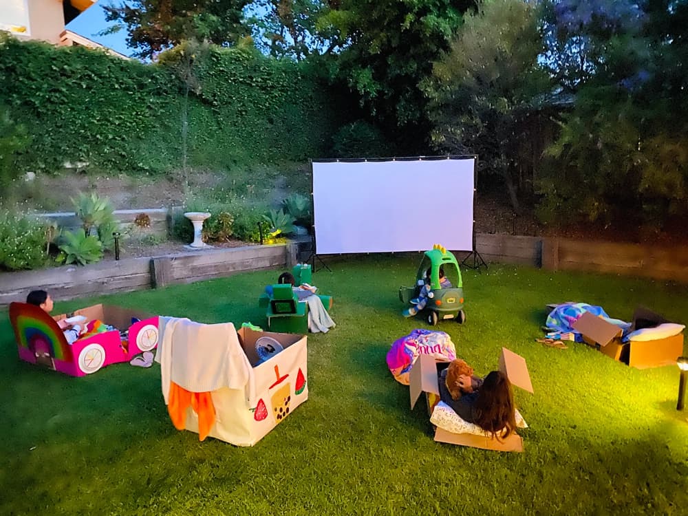 How to DIY Drive-in Movie - Theater in your Car with mini projector 