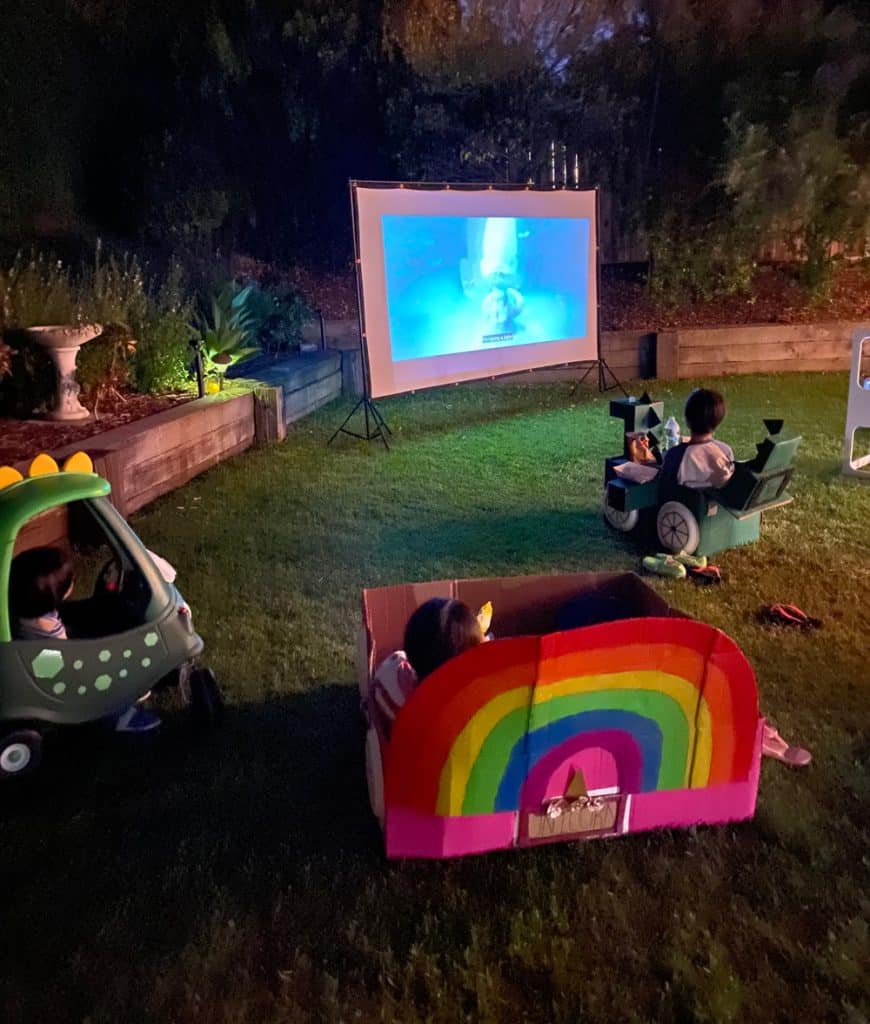 outdoor movie night drive through theater 