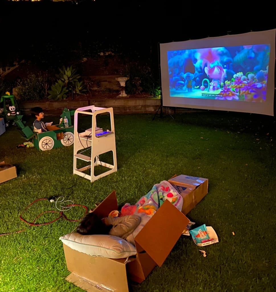 outdoor movie night drive through theater 