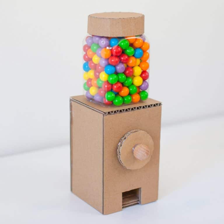 DIY CARDBOARD GUMBALL MACHINE hello, Wonderful
