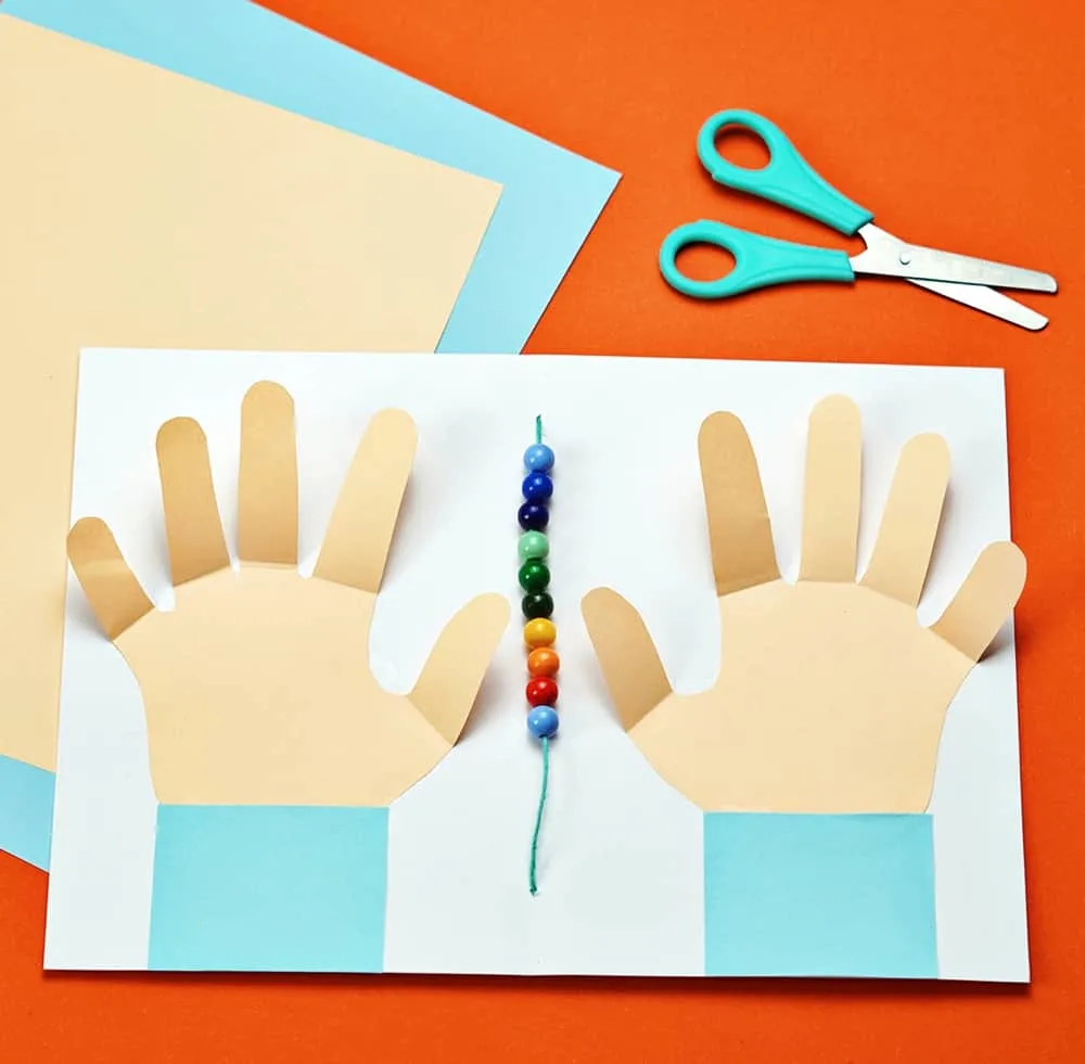 counting hands number activity to teach early math
