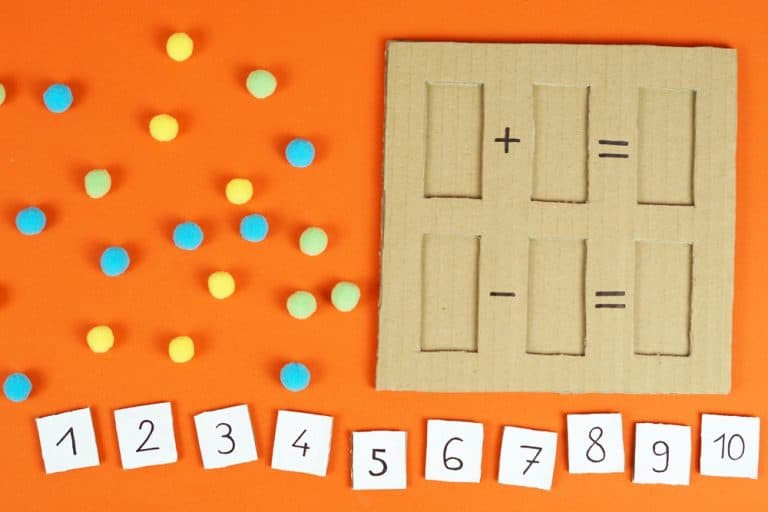 CARDBOARD MATH LEARNING BOARD - hello, Wonderful