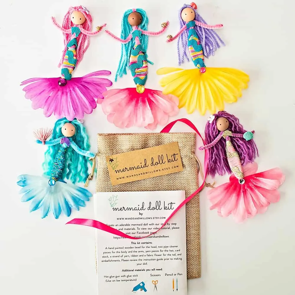 mermaid doll kit for kids