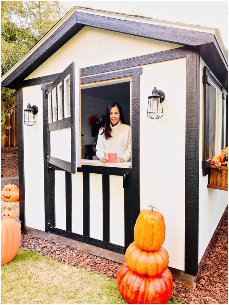 she shed coffee bar modern farmhouse