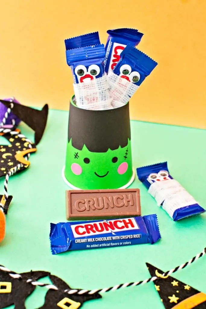 Frankenstein Halloween Candy Treat Cups