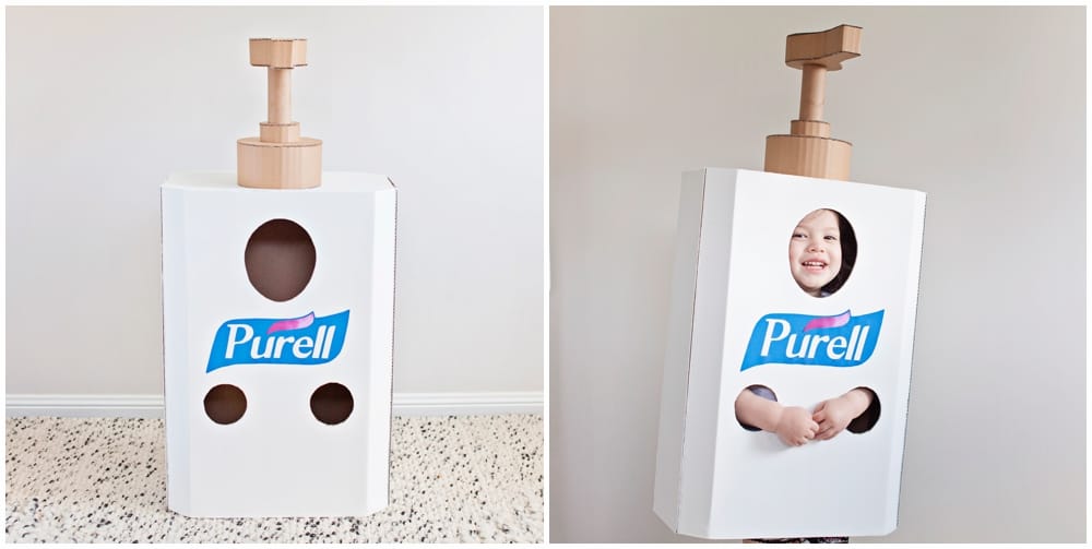 DIY Hand Sanitizer Costume 