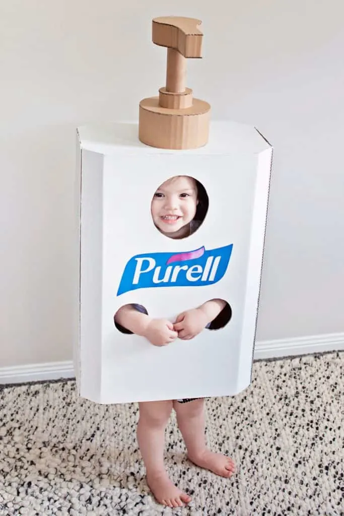 DIY Hand Sanitizer Costume 