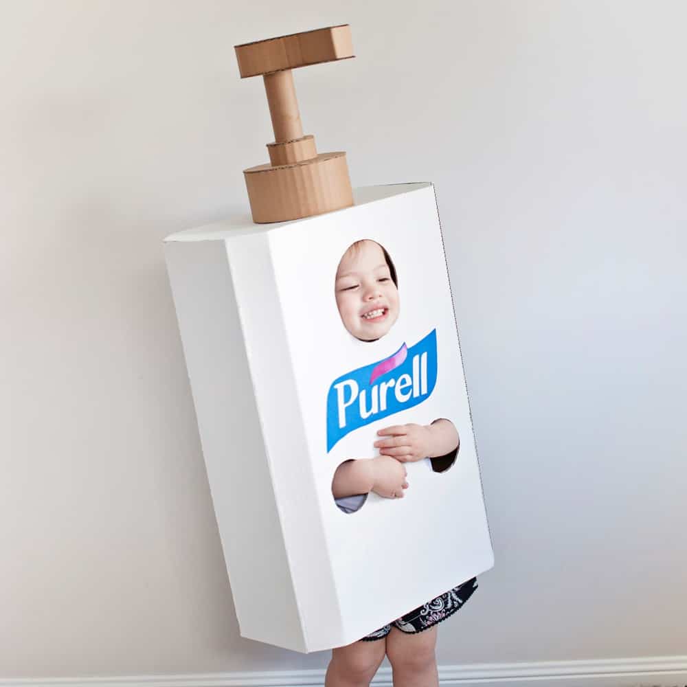 DIY Hand Sanitizer Costume 