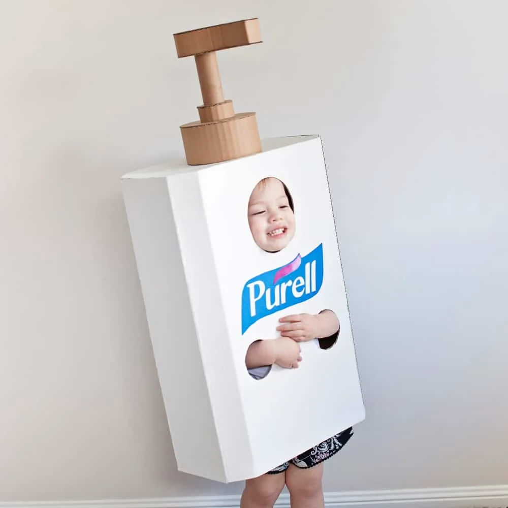 DIY Hand Sanitizer Costume 