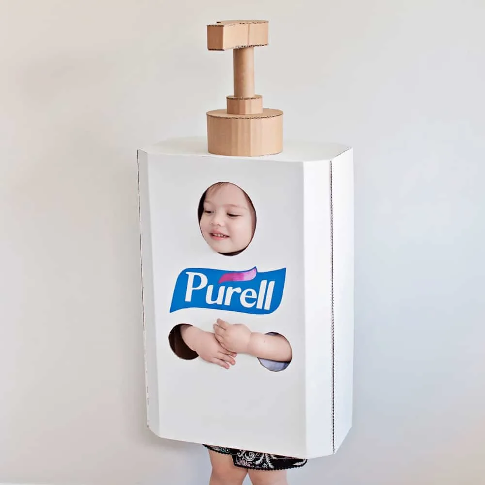 DIY Hand Sanitizer Costume 