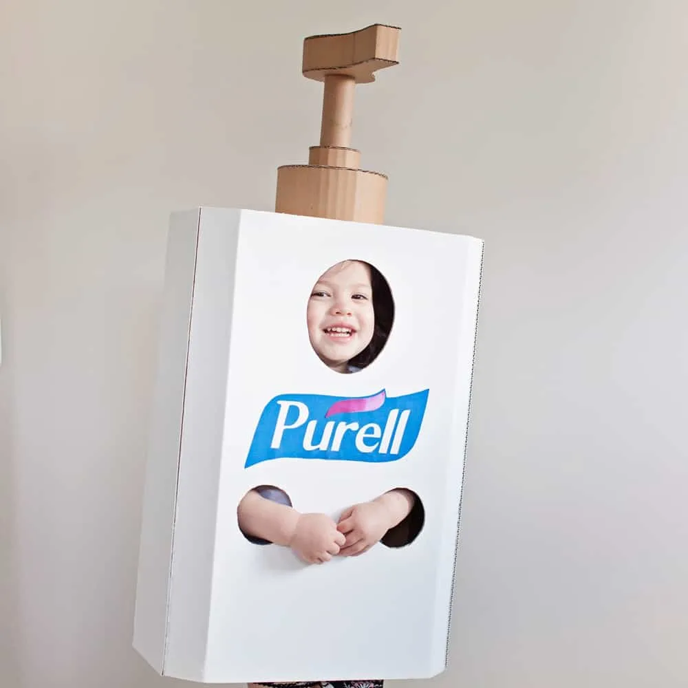 DIY Hand Sanitizer Costume 