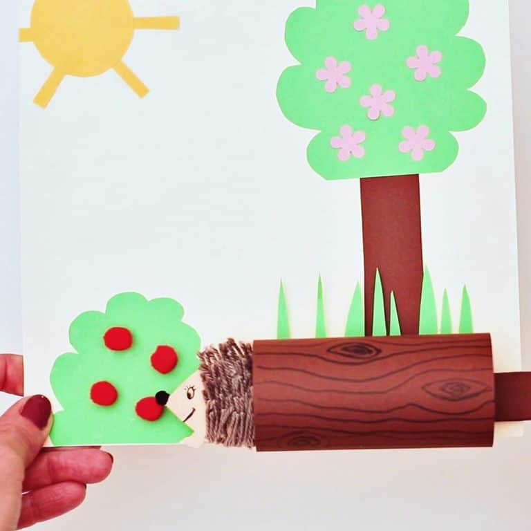 PAPER HEDGEHOG CRAFT