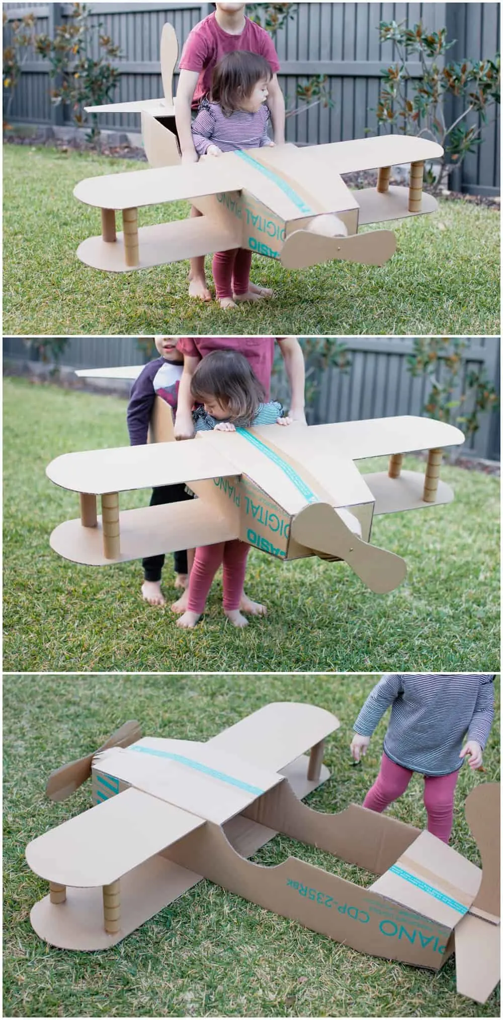 Cardboard Plane DIY Halloween Costume