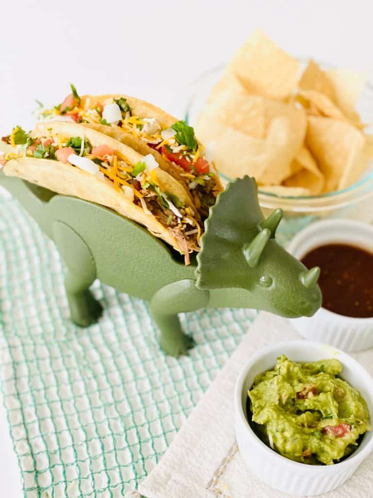 Dinosaur taco holder