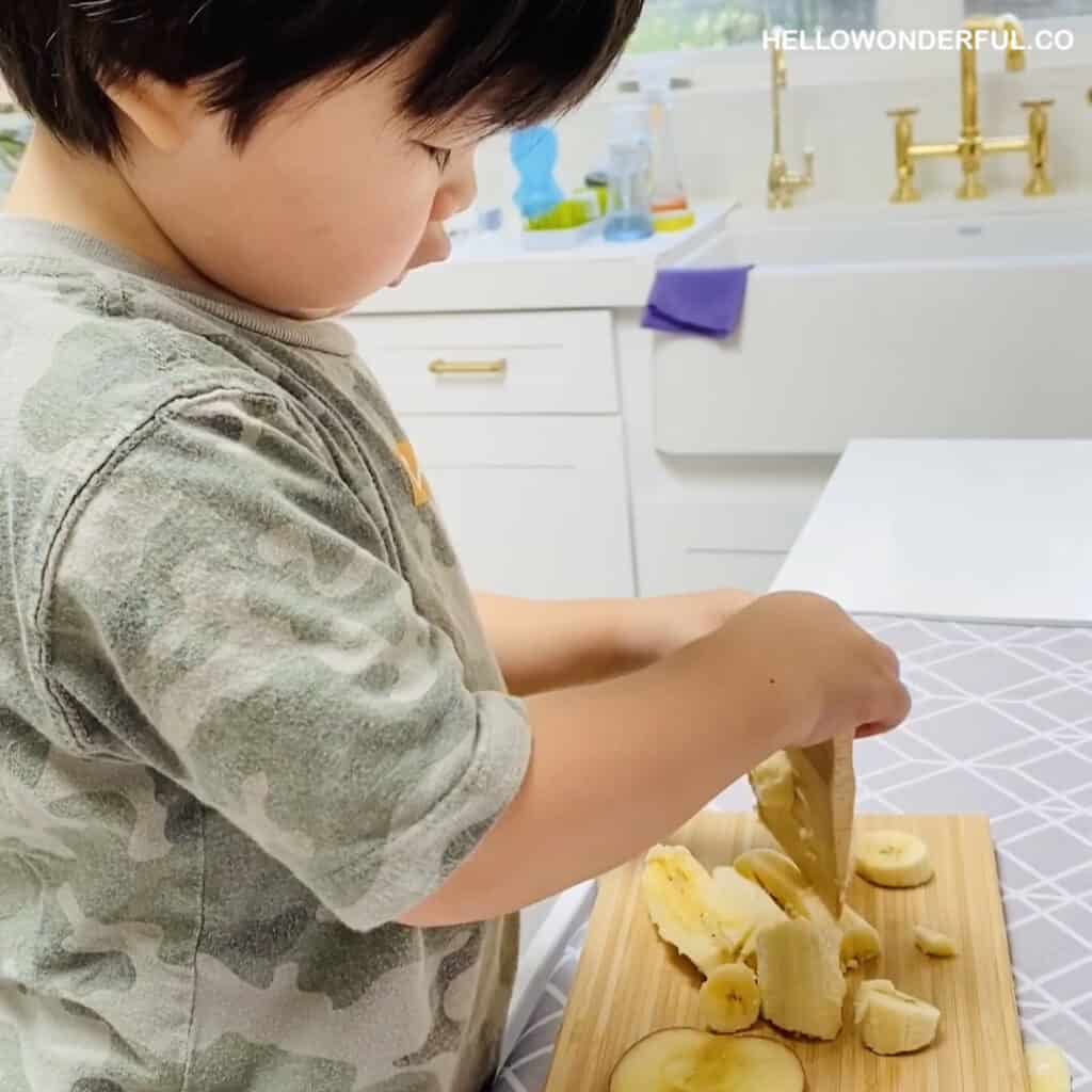 Montessori Toddler Kitchen Wooden Knife 