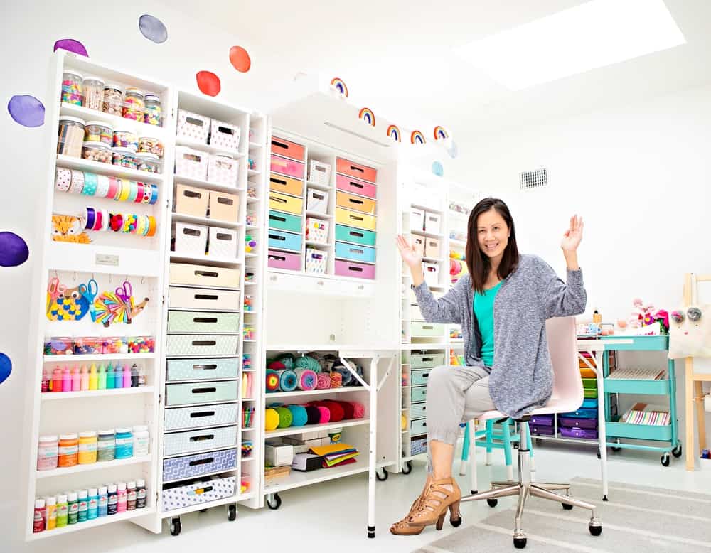 Organize a Craft Cabinet