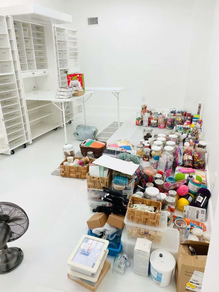 Craft room organization