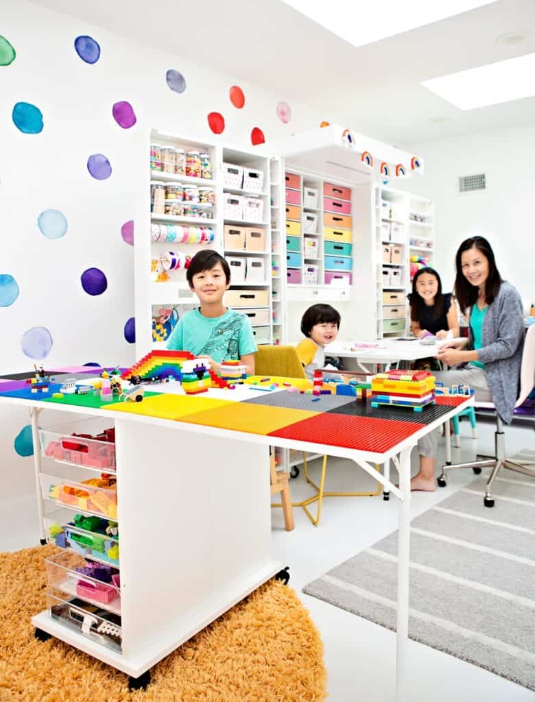 kids craft play room 