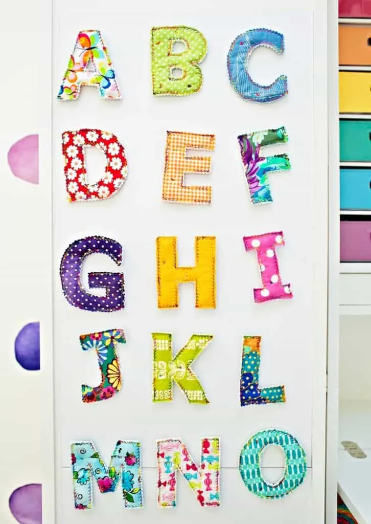 magnetic fabric letters
