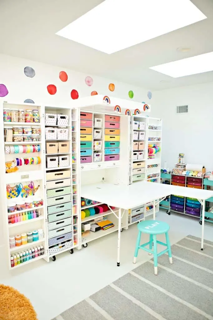 The Ultimate Craft Closet Organization  Craft room closet, Scrapbook room  organization, Craft closet organization