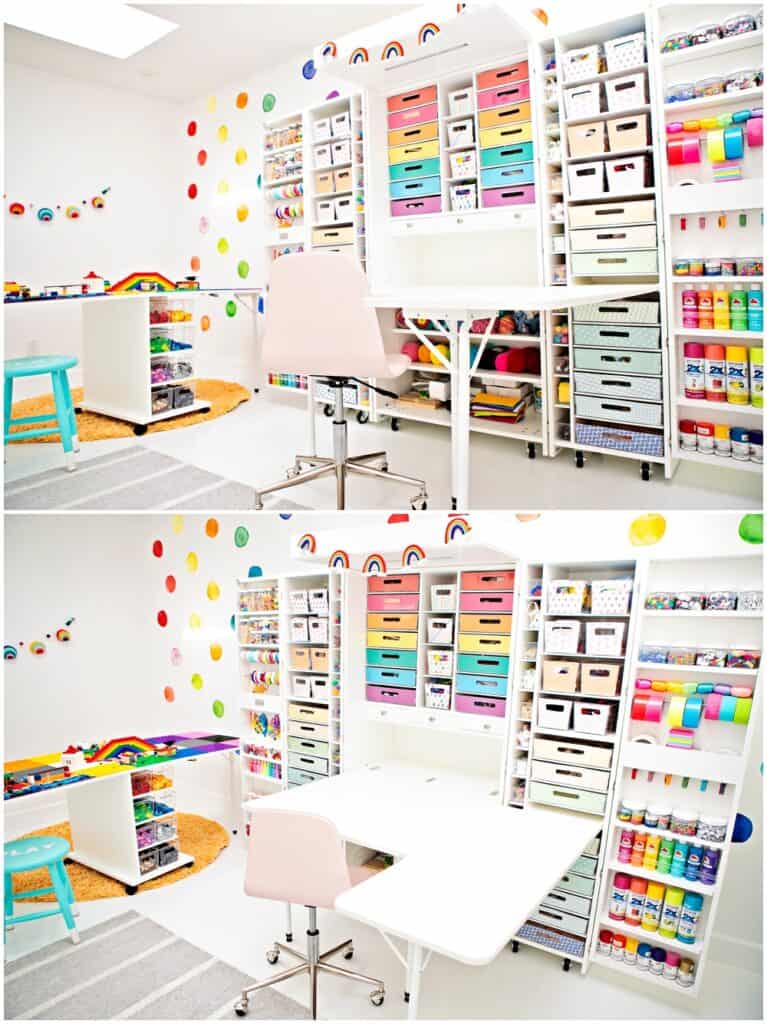 Dreambox Storage Craft Room Makeover - Decorating & Organizating Tips