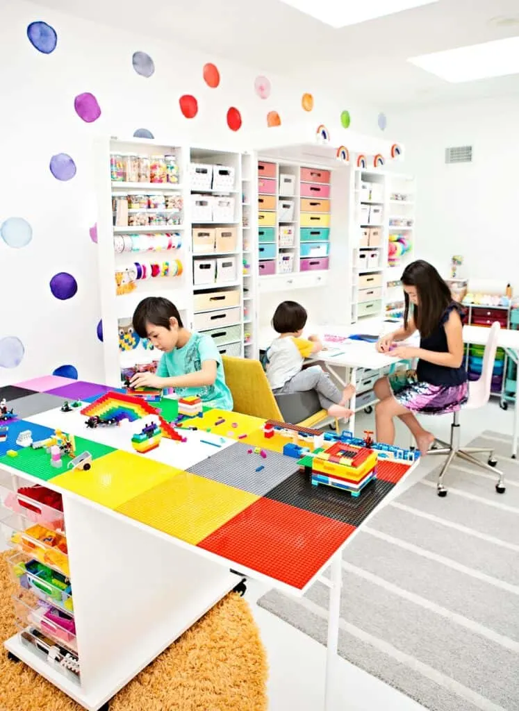 diy lego table craft room