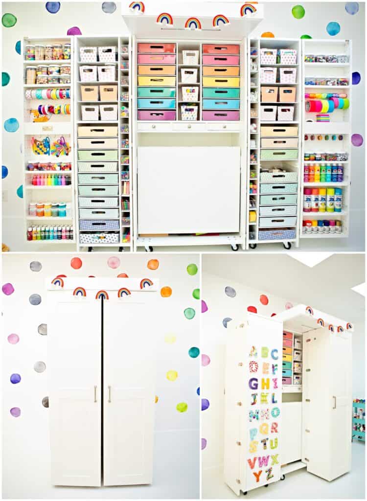 craft room organization using Dreambox