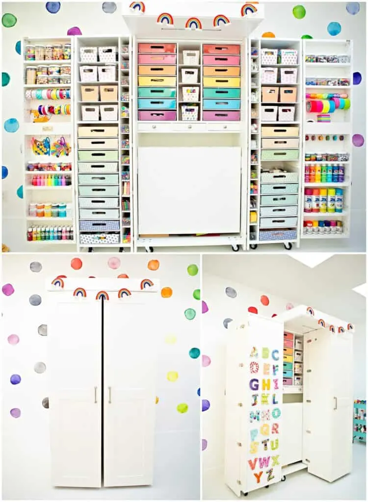 craft room organization using Dreambox