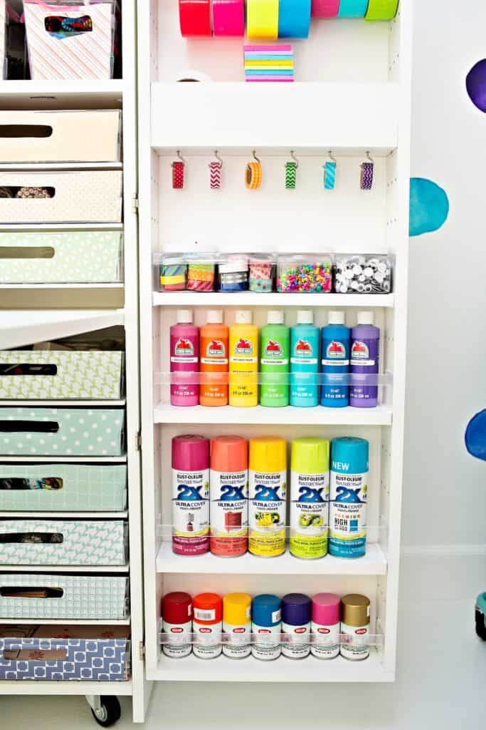 craft room organization using Dreambox