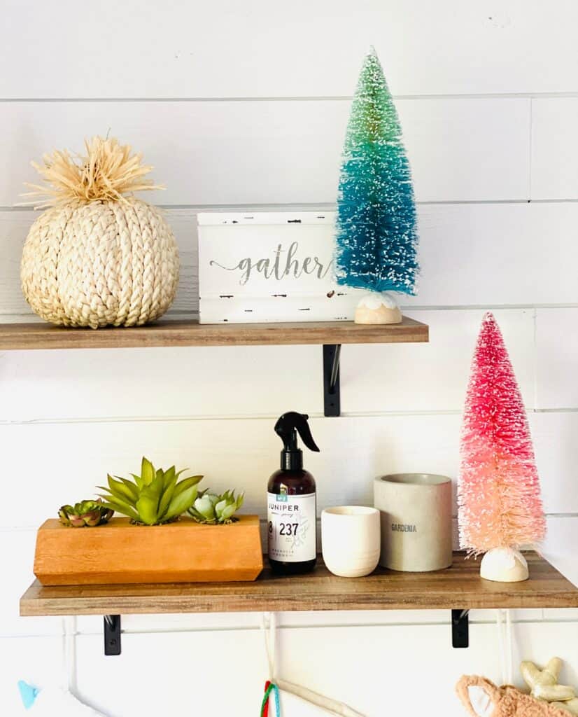 Christmas Brush Bottle Trees