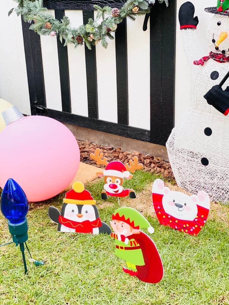 Outdoor staked christmas decorations 