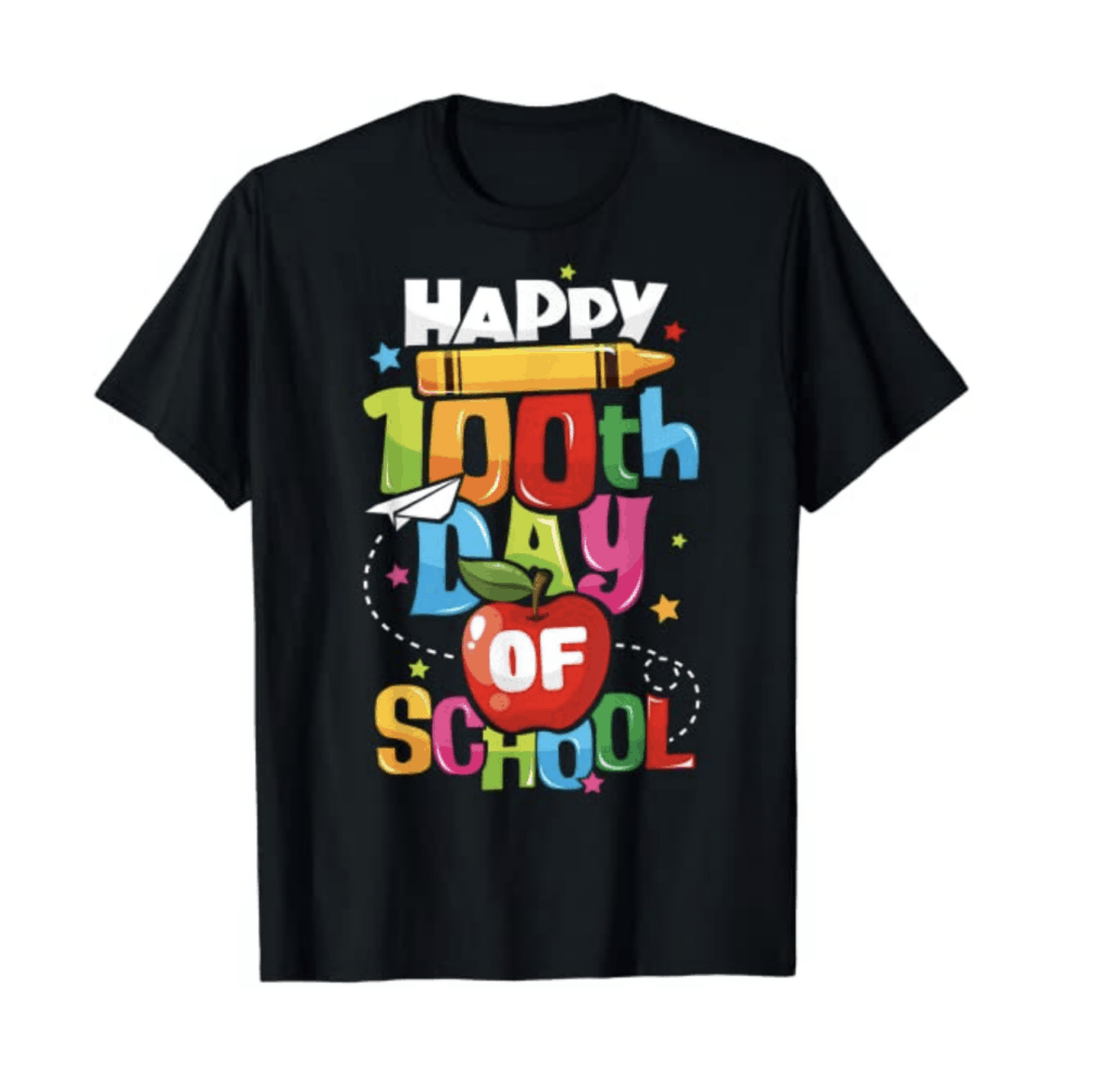 100 days of school shirt ideas