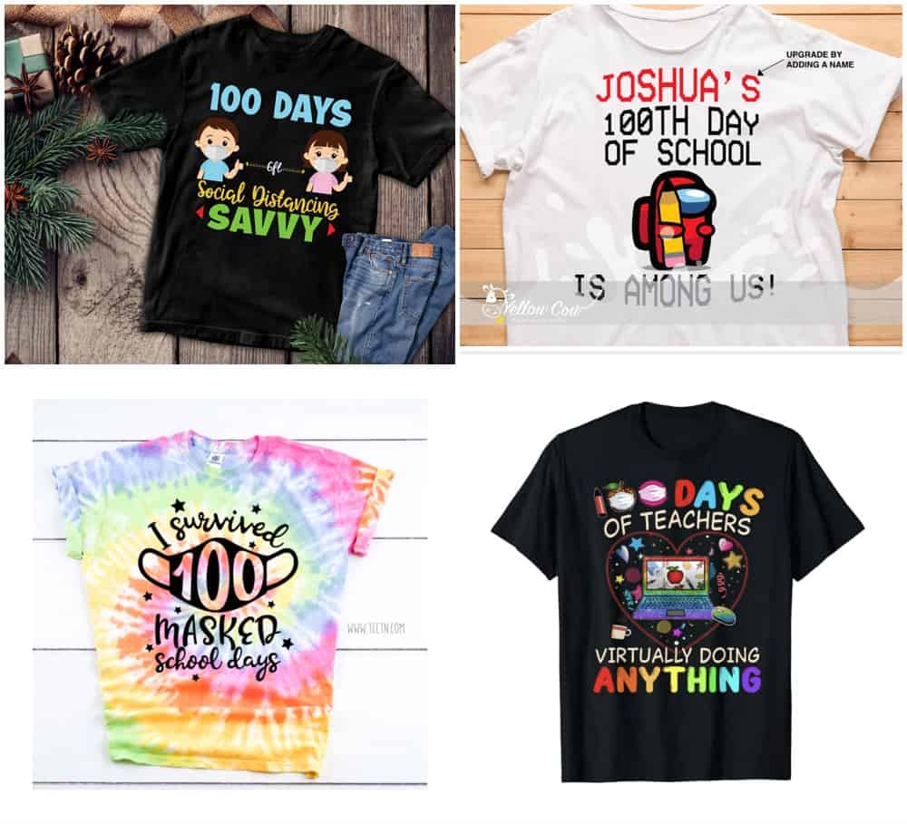 100 days of school 2021 shirt ideas