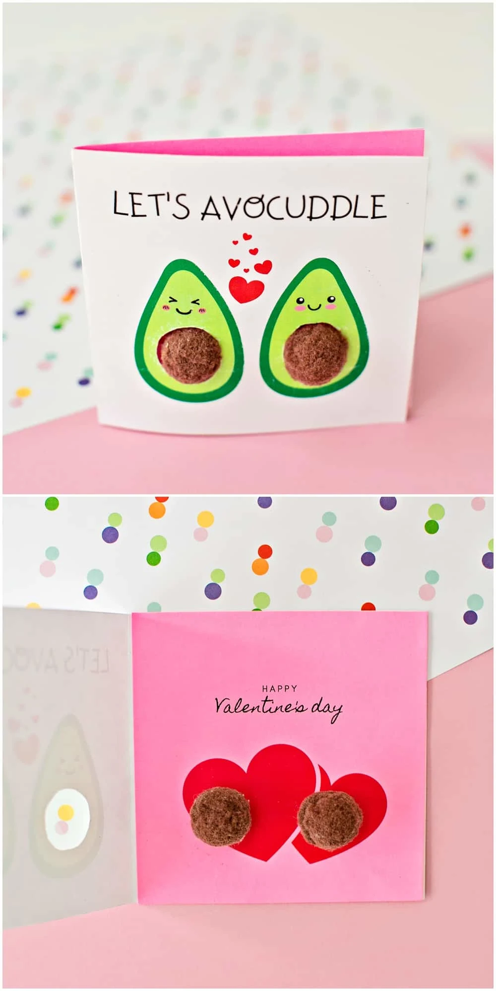 DIY Avocado Valentine Card