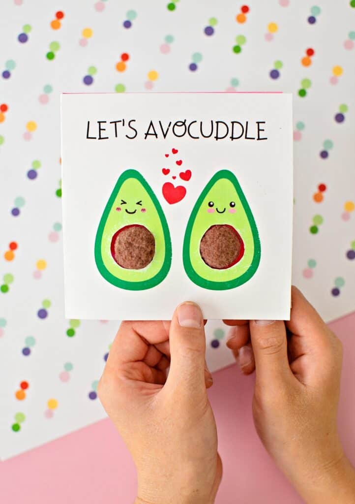 Let's Avocuddle Valentine Card 