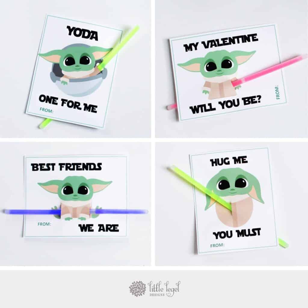 baby yoda classroom valentines