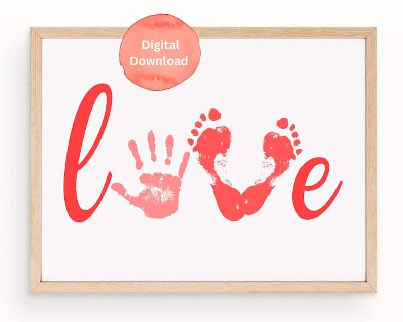 Valentine Handprint Art