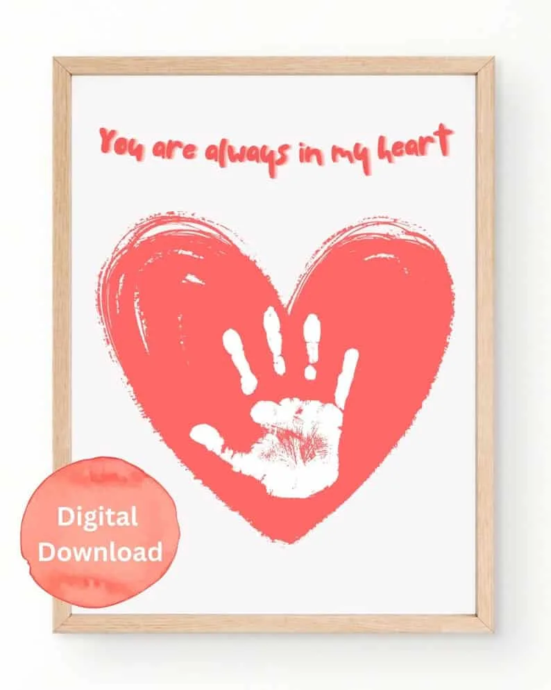 Valentine Handprint Art