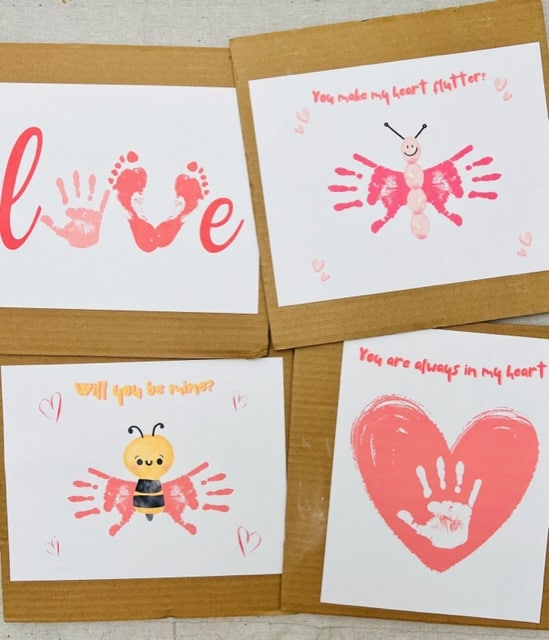 Valentine Handprint Art