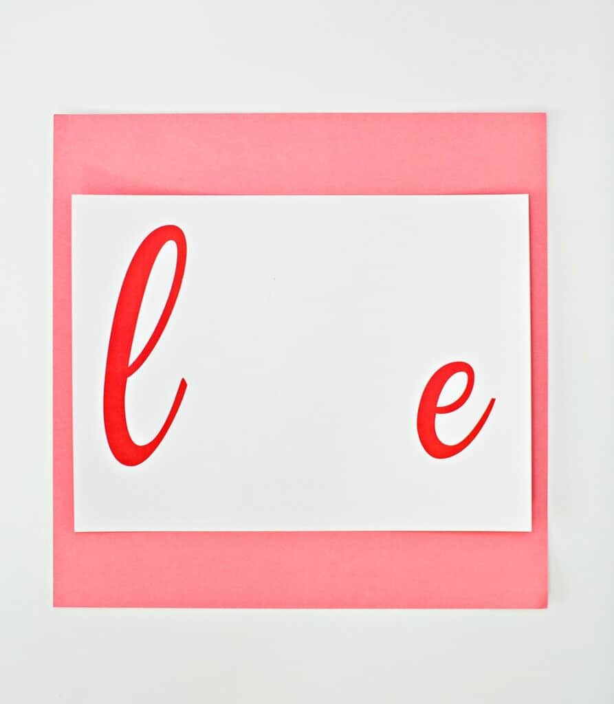 Free printable handprint Valentine art 