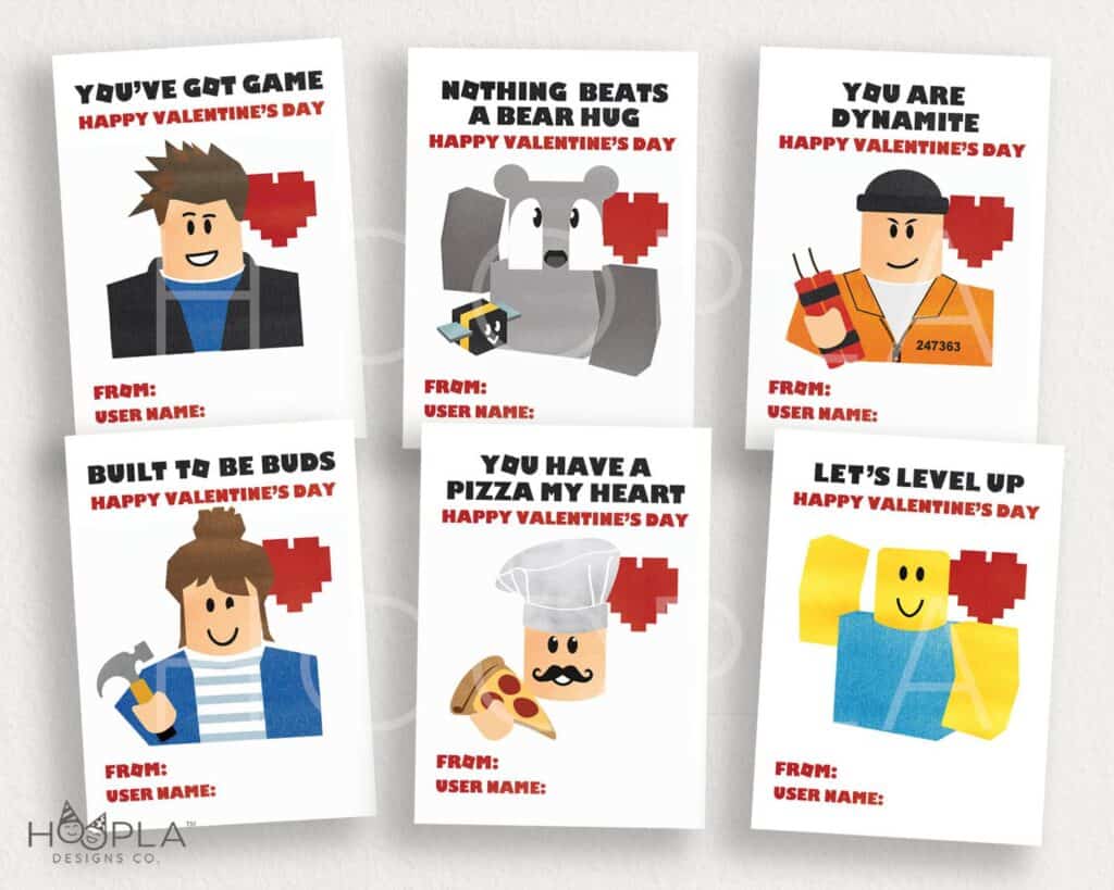 Roblox Valentines for Kids