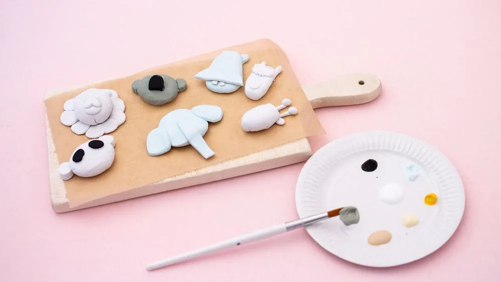 HOW TO MAKE CLAY ANIMALS - creative clay craft for kids