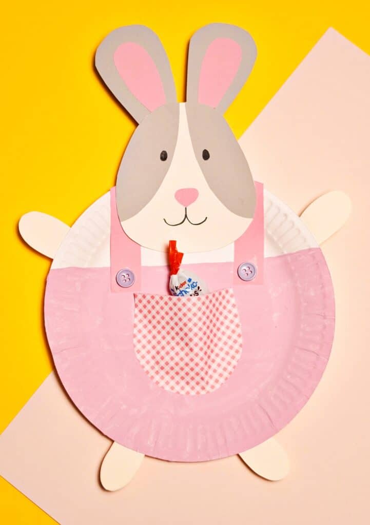 PAPER PLATE BUNNY EASTER CRAFT