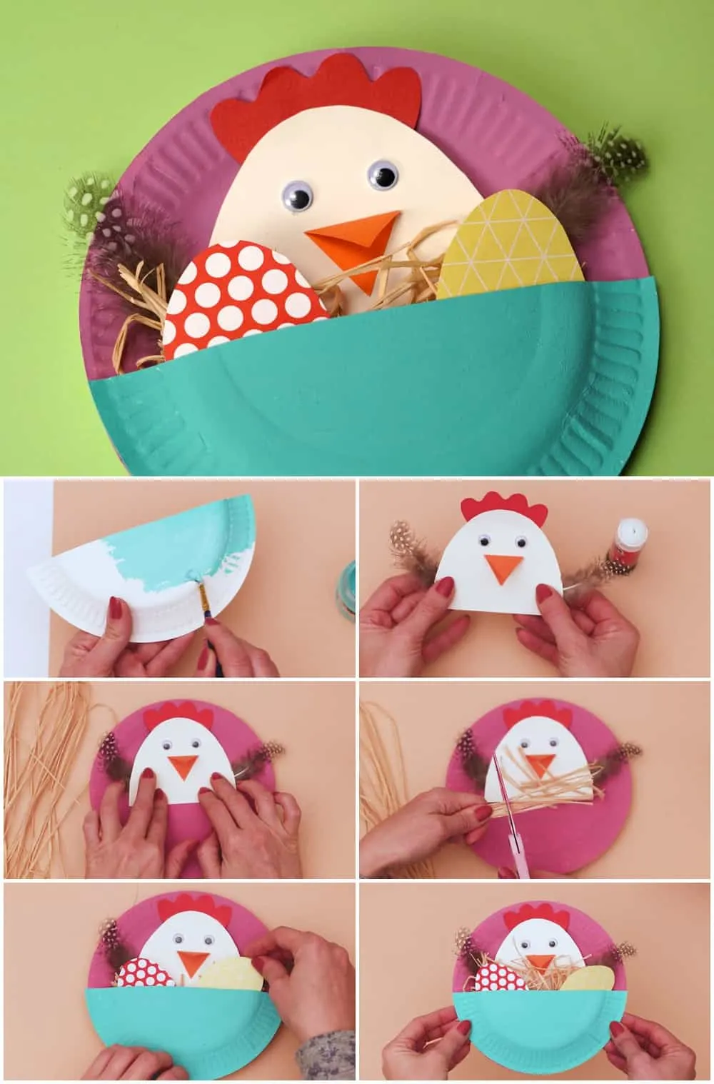 paper plate Easter Craft for Kids