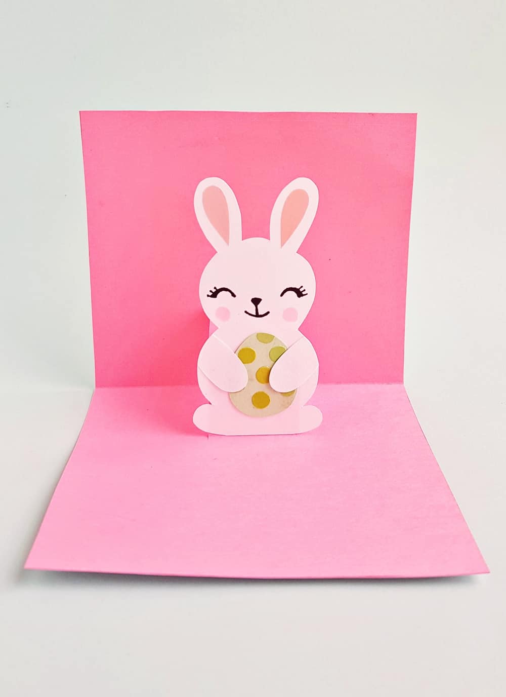 PopUp Bunny Easter Card Cute Easter Craft for Kids With Free Printable