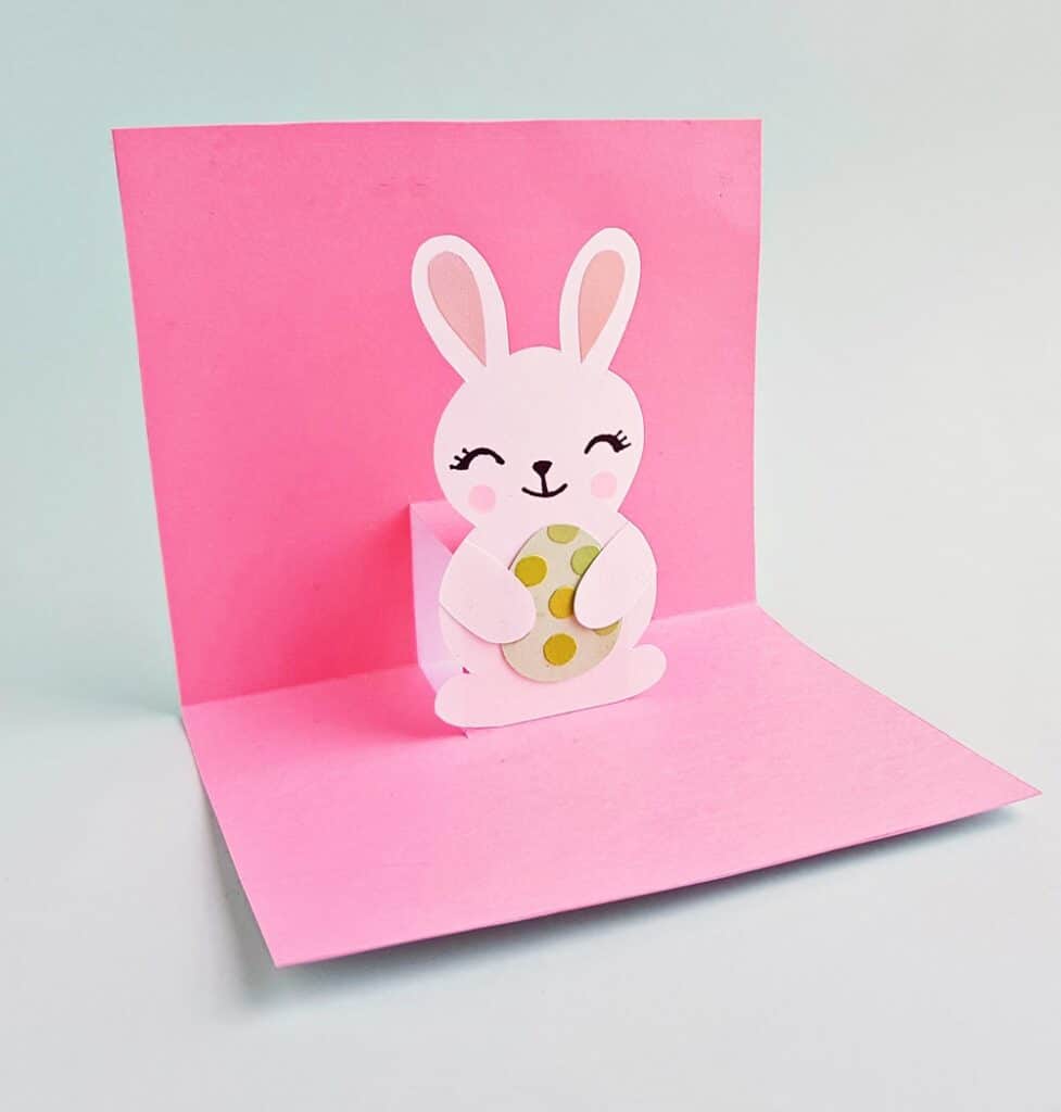Pop-Up Bunny Easter Card - Cute Easter Craft for Kids With Free Intended For Free Printable Pop Up Card Templates