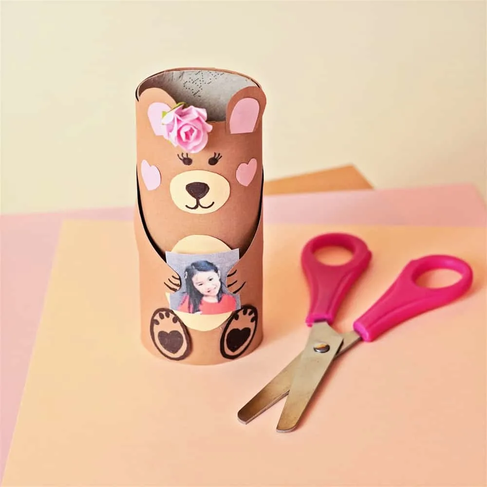 MAMA BEAR CRAFT - paper tube bear 