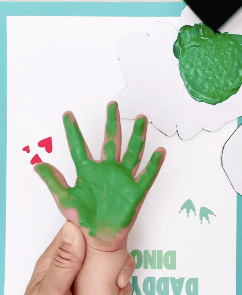 FATHER'S DAY DINOSAUR HANDPRINT ART